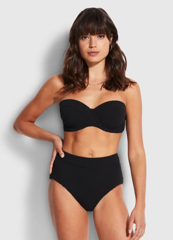 Riviera High Waisted Pant - Black sold by Seafolly