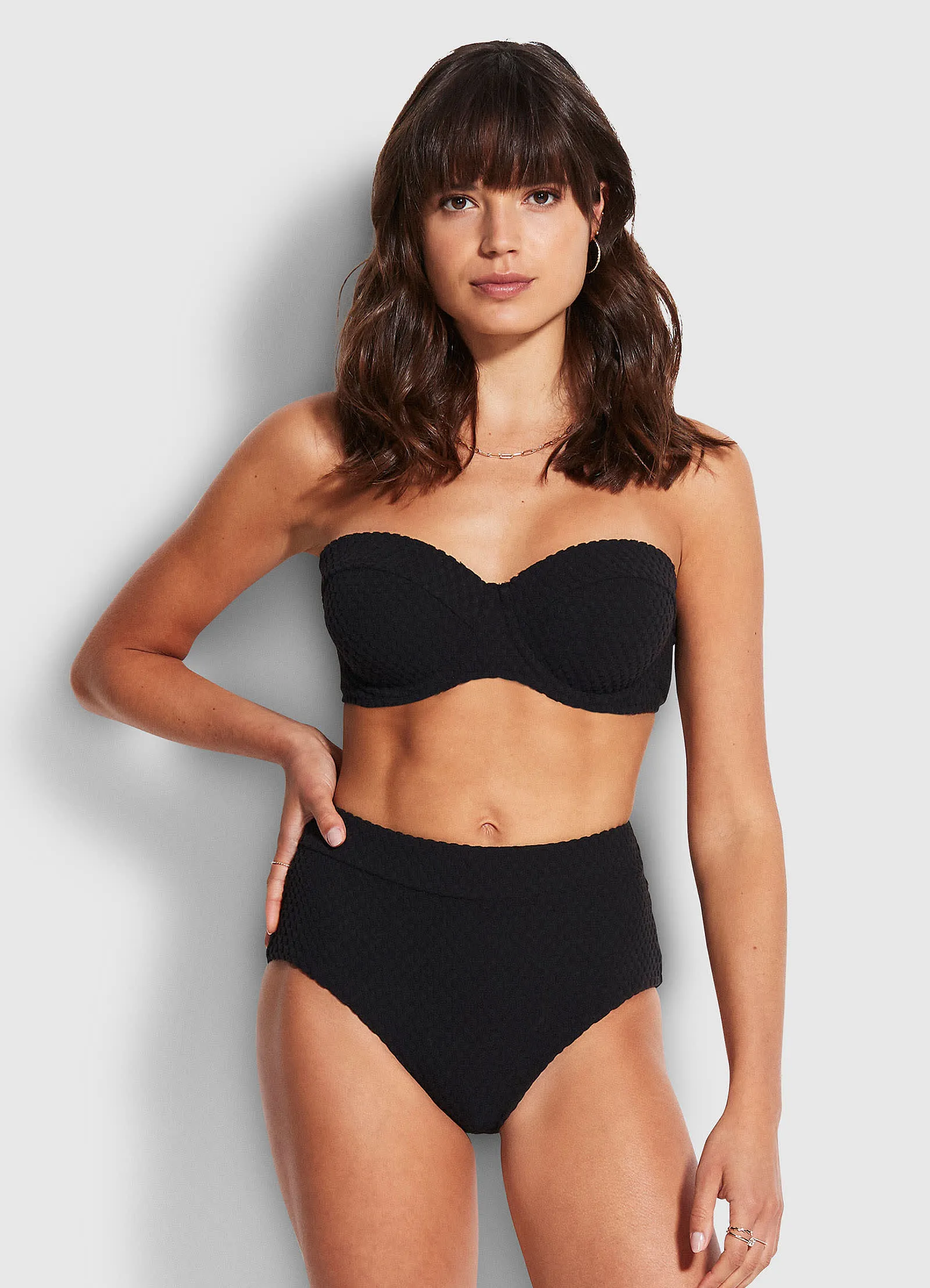 Riviera High Waisted Pant - Black sold by Seafolly