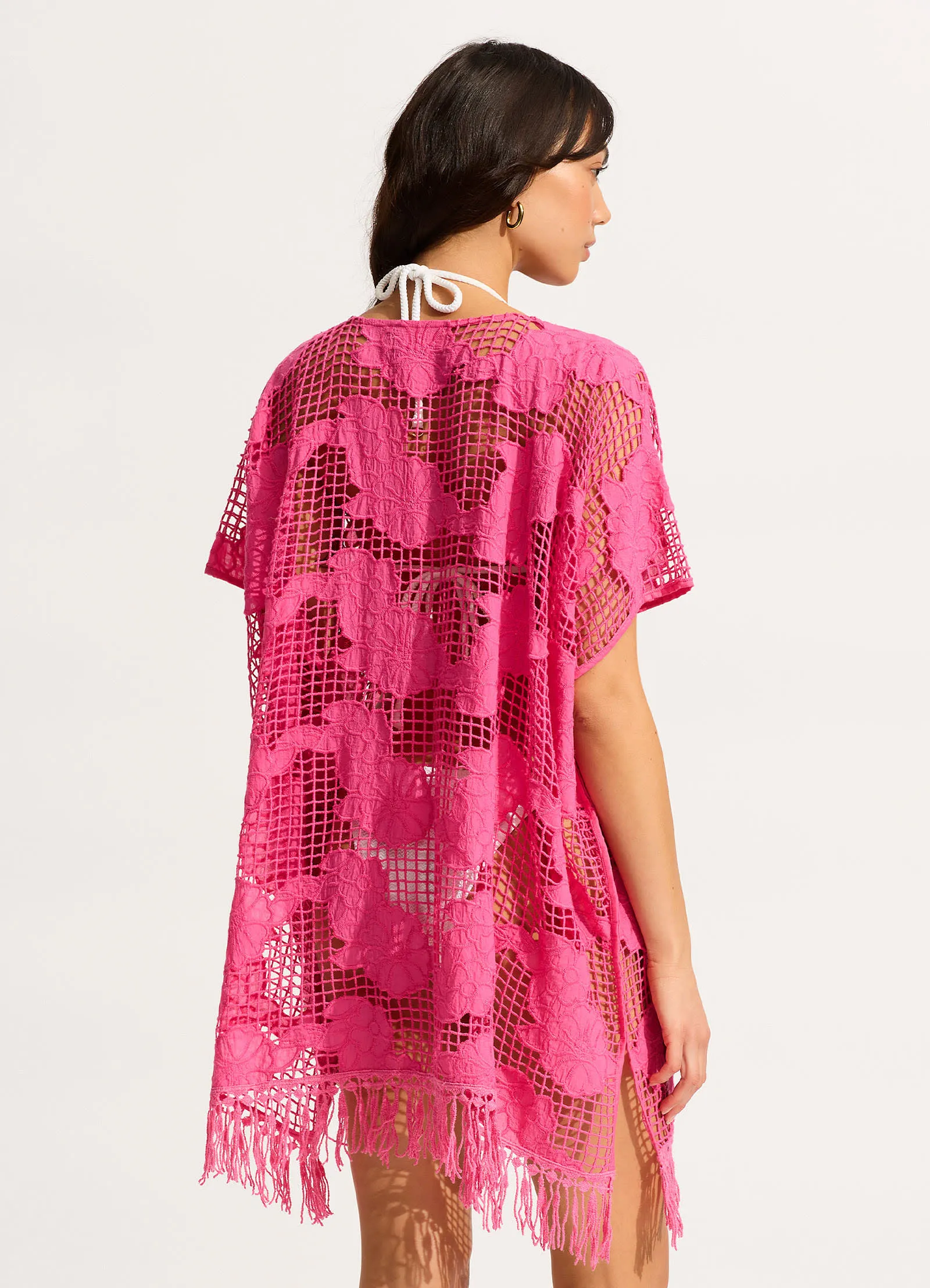 Mesh Kaftan - Fuchsia Rose sold by Seafolly product image thumbnail 4
