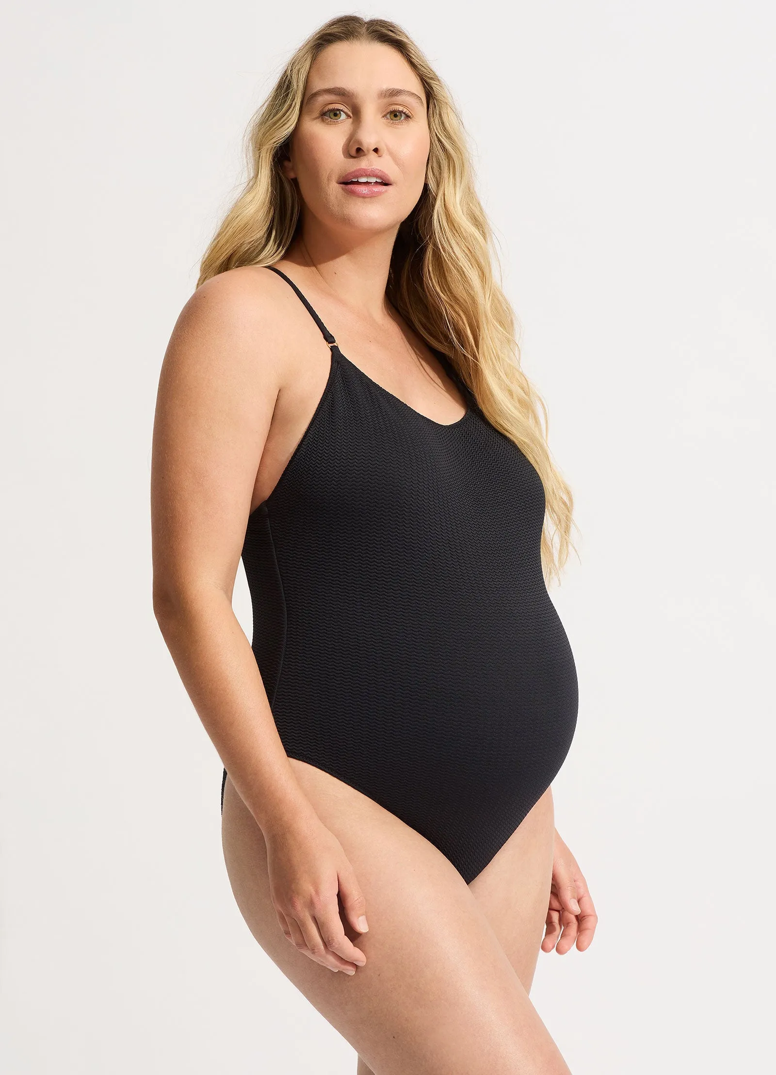 Sea Dive Scoop Neck One Piece - Black sold by Seafolly product image thumbnail 3