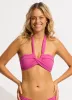 Seafolly Collective Halter Bandeau Bikini Top - Hot Pink sold by Seafolly