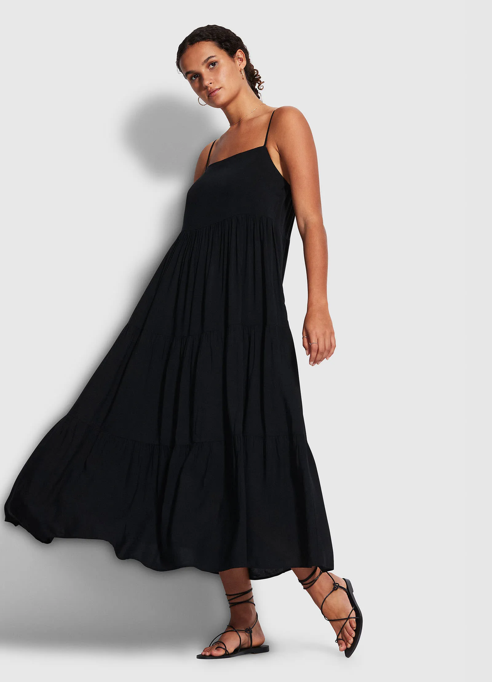 Weekend Tier Dress - Black sold by Seafolly