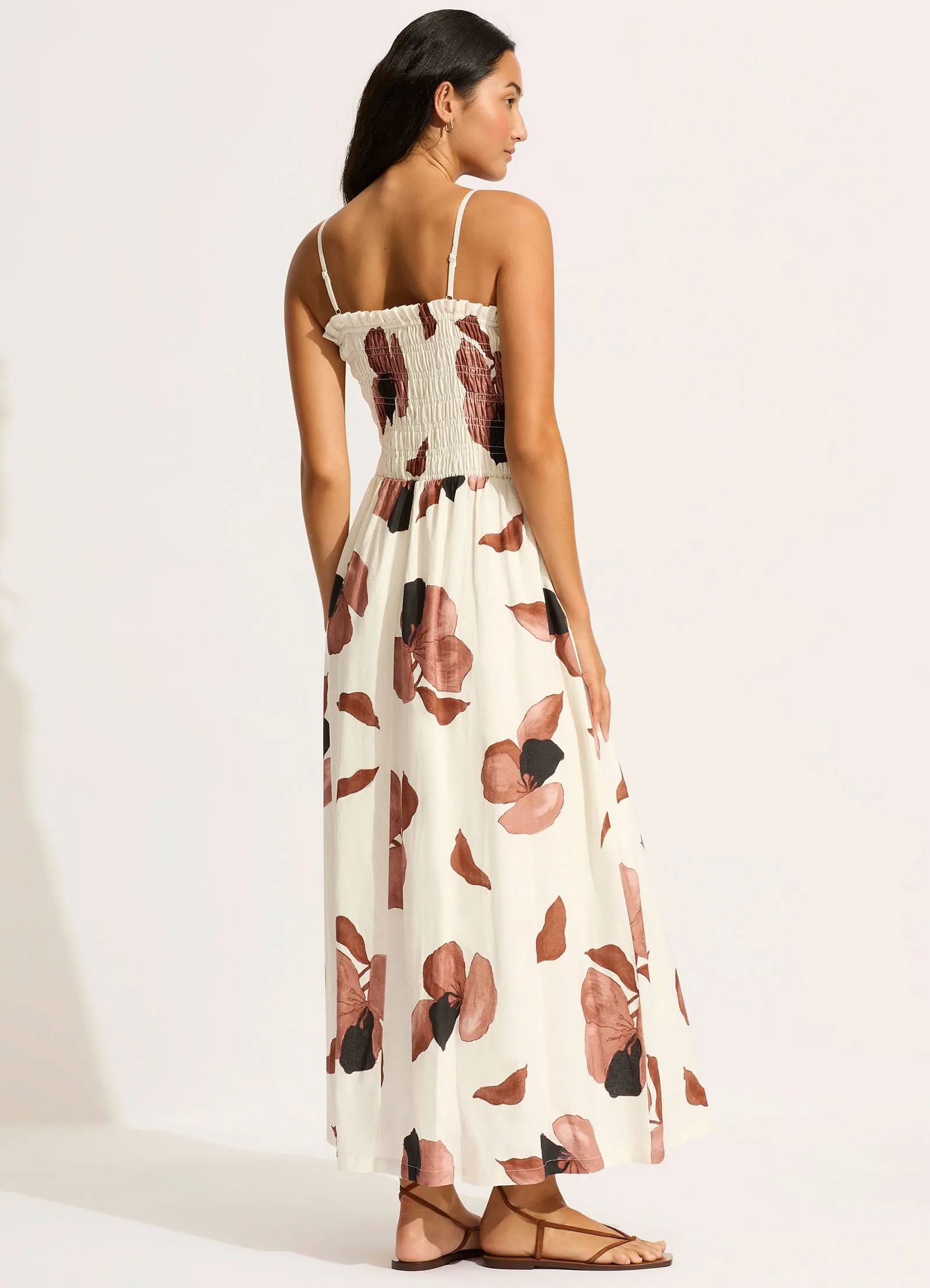 Secret Garden Shirred Maxi Dress - Black sold by Seafolly product image thumbnail 3