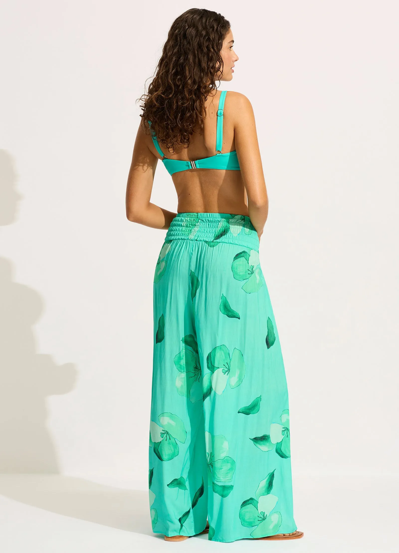 Secret Garden Shirred Wrap Pant - Jade sold by Seafolly product image thumbnail 4