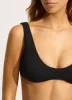 Sea Dive Multi Fit Longline Bikini Top - Black sold by Seafolly