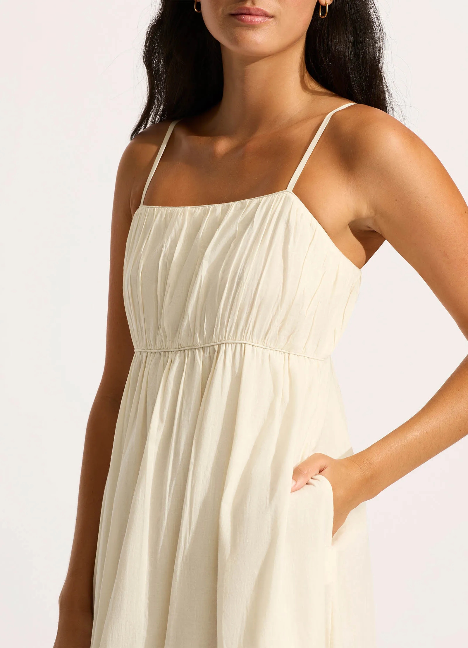 Piped Maxi Dress - Ecru sold by Seafolly product image thumbnail 4