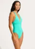 Seafolly Collective Cross Back One Piece - Aquatic Blue sold by Seafolly