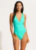 Seafolly Collective Cross Back One Piece - Aquatic Blue sold by Seafolly