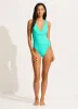 Seafolly Collective Cross Back One Piece - Aquatic Blue sold by Seafolly