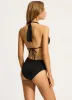Seafolly Collective Multi Fit Longline Triangle Bikini Top - Black sold by Seafolly