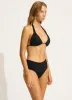 Seafolly Collective Multi Fit Longline Triangle Bikini Top - Black sold by Seafolly
