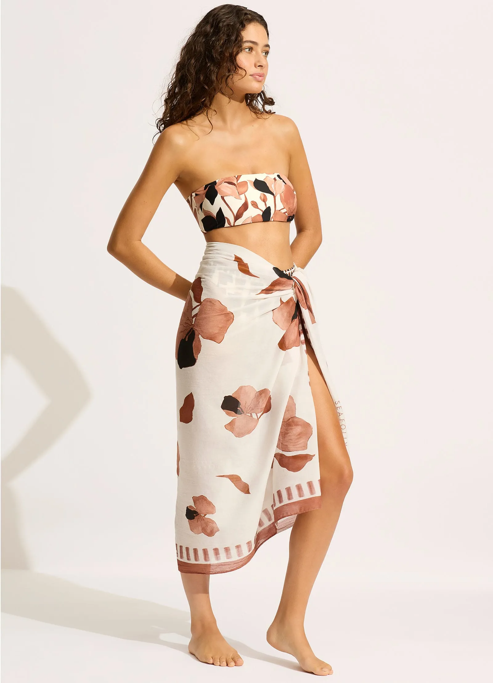 Secret Garden Sarong - Black sold by Seafolly product image thumbnail 2