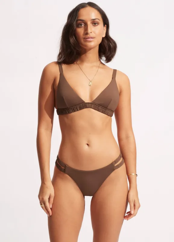 Seafolly Collective Gathered Fixed Tri Bra - Tiramisu sold by Seafolly