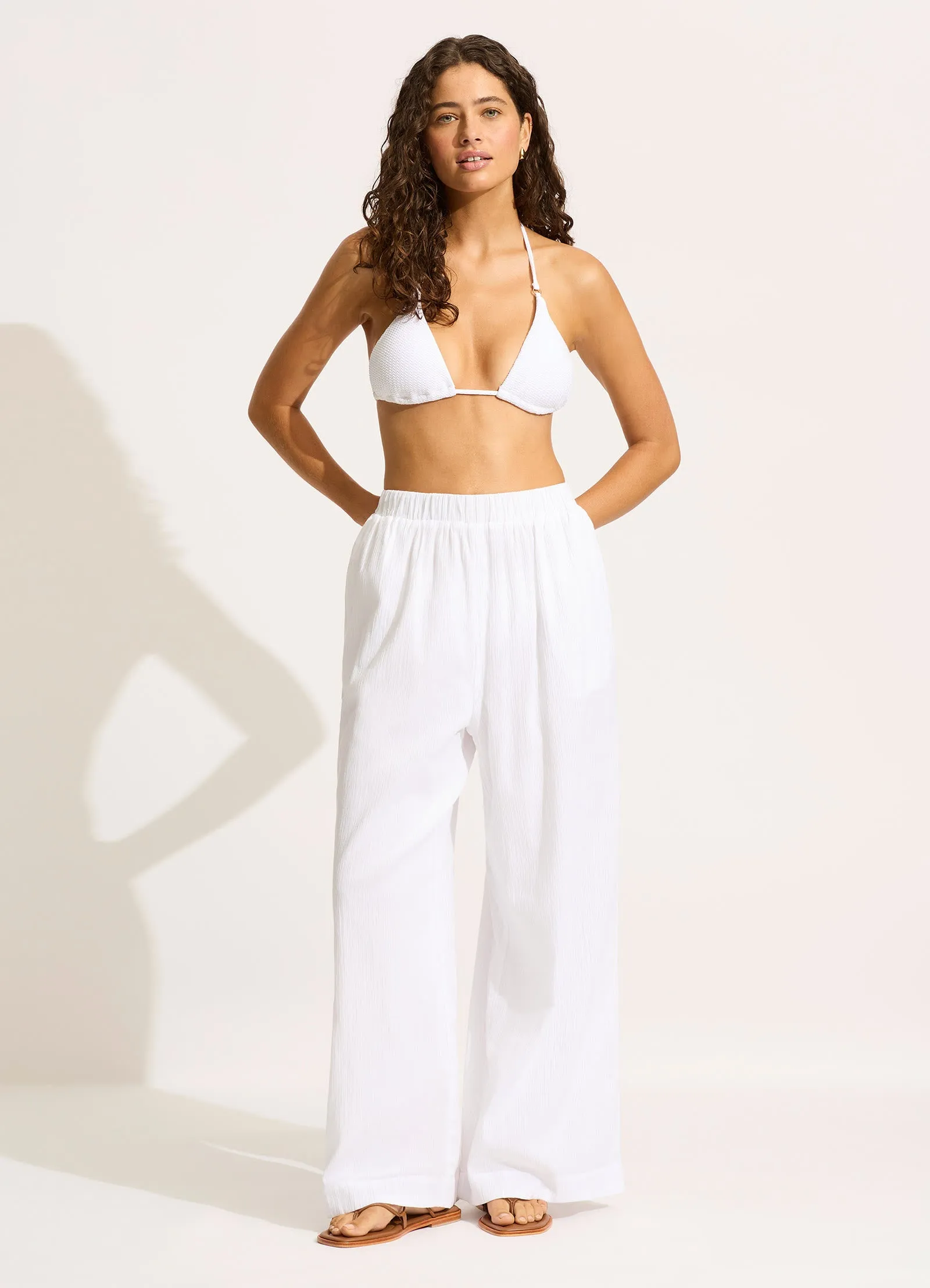 Crinkle Beach Pant - White sold by Seafolly