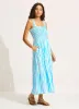 Shirred Midi Dress - Turquoise sold by Seafolly