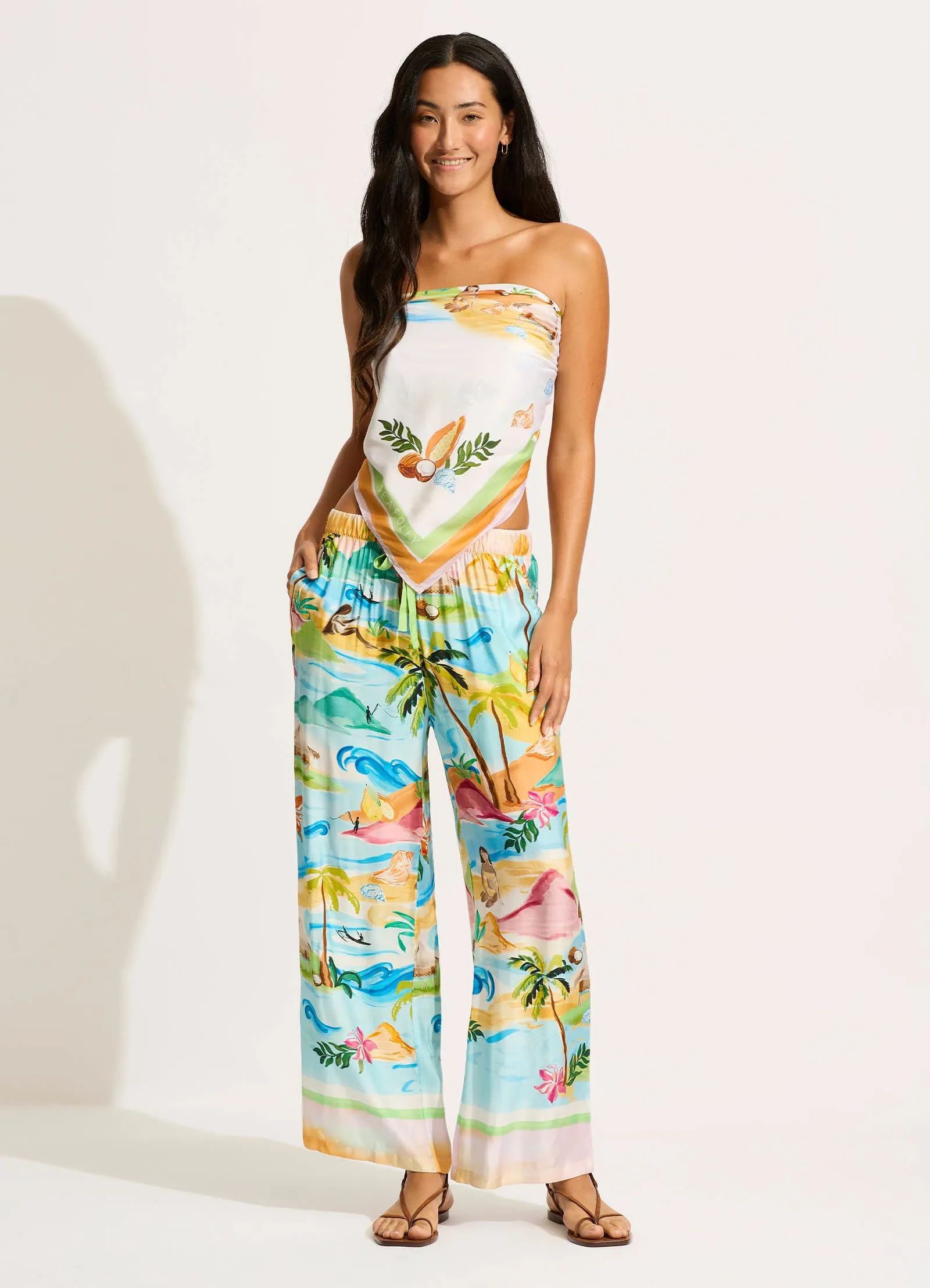 South Pacific Pant - Turquoise sold by Seafolly