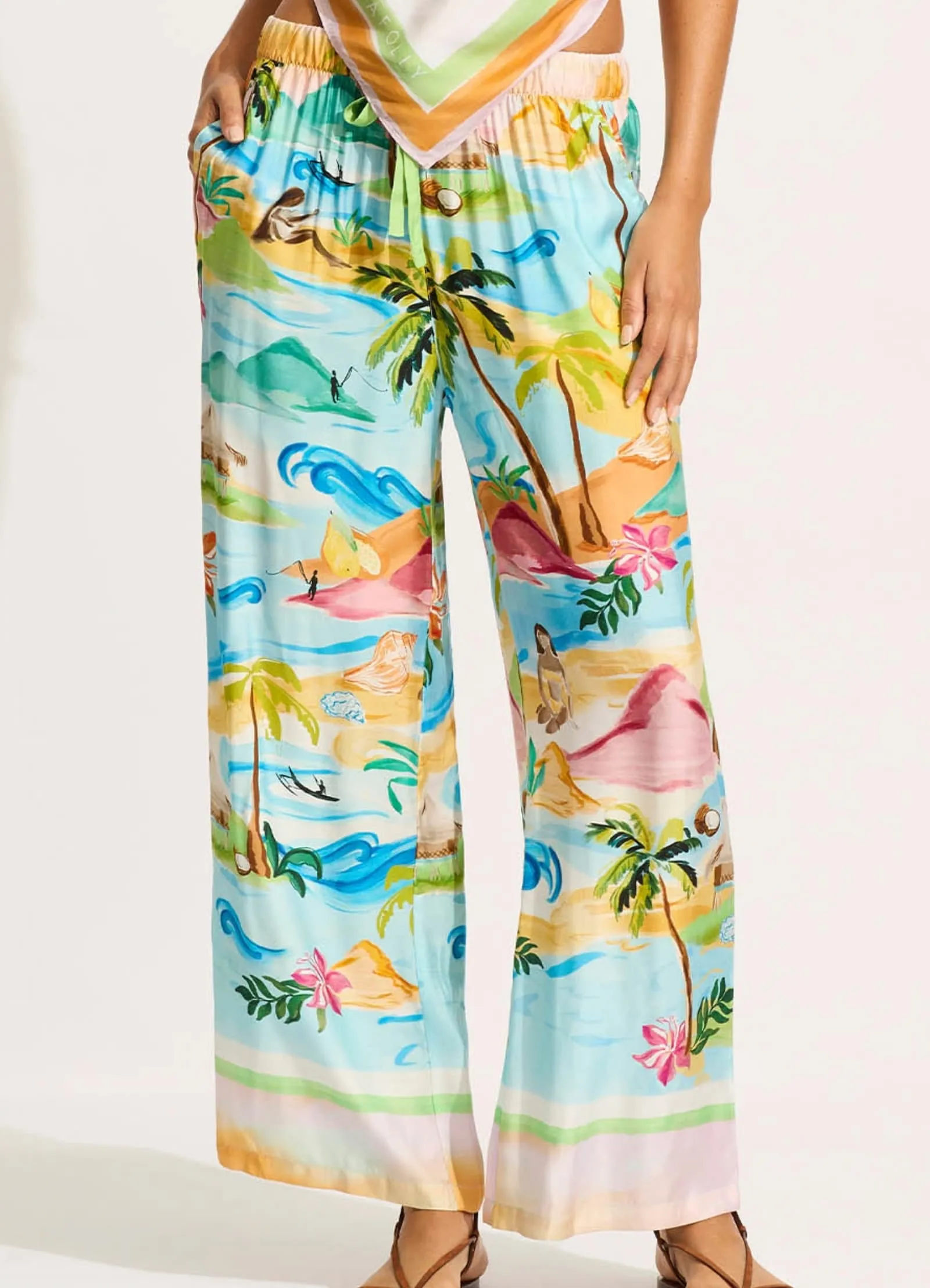 South Pacific Pant - Turquoise sold by Seafolly product image thumbnail 2