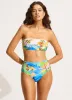 South Pacific High Waisted Bikini Bottom - Turquoise sold by Seafolly