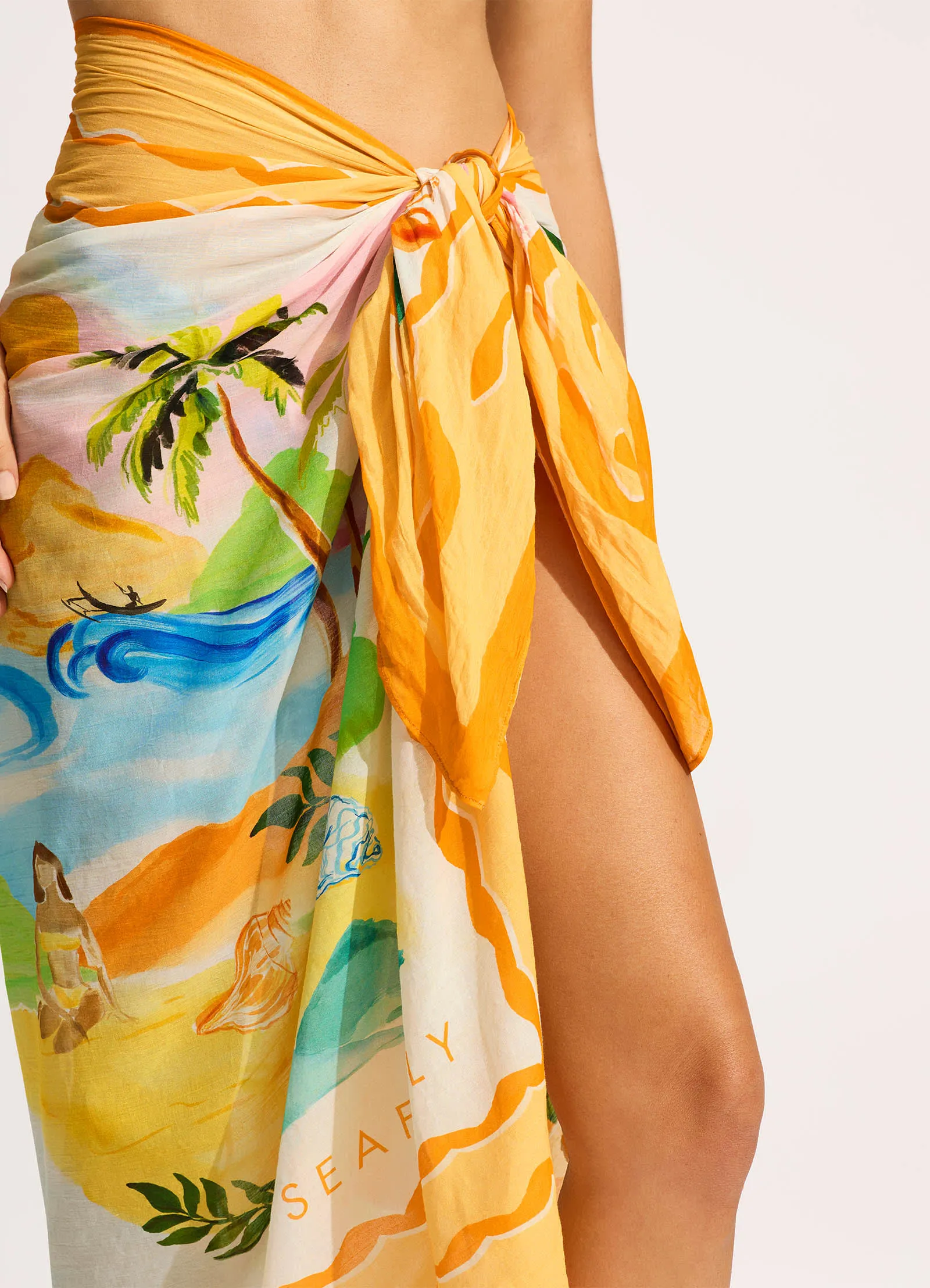 South Pacific Sarong - Turquoise sold by Seafolly product image thumbnail 4