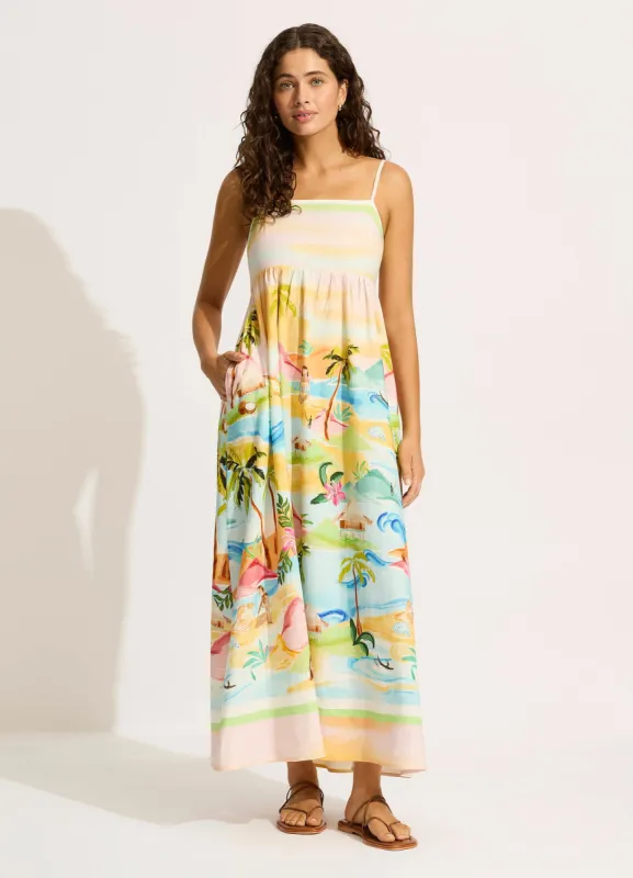 South Pacific Maxi Dress - Turquoise sold by Seafolly