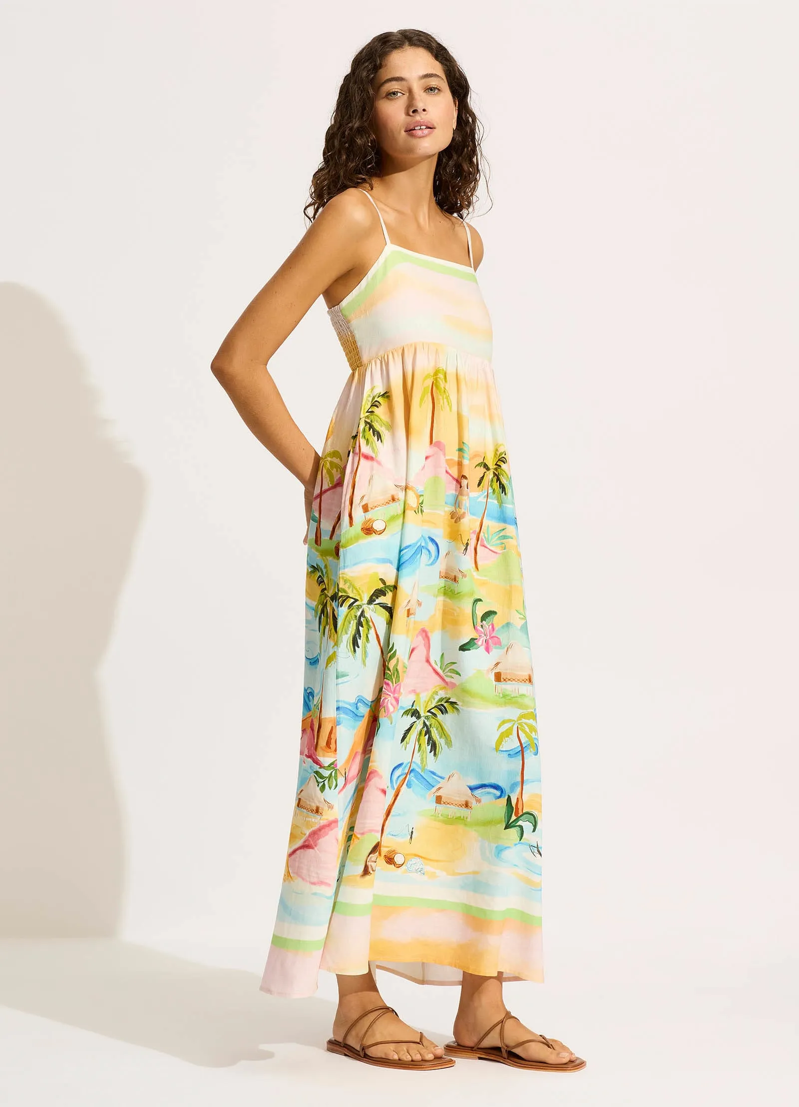 South Pacific Maxi Dress - Turquoise sold by Seafolly product image thumbnail 2