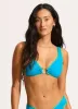 Beach Bound Ring Front Tank Bikini Top - Turquoise sold by Seafolly