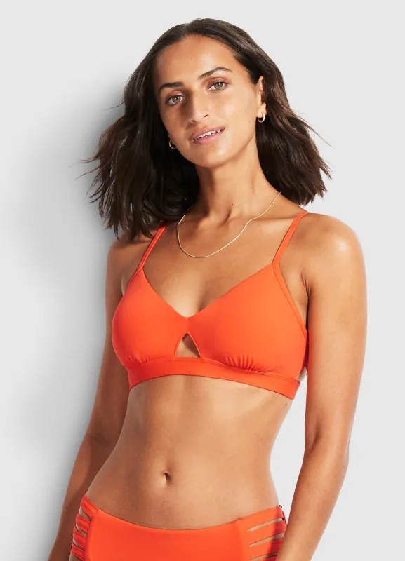 Active Hybrid Bralette - Spicy Orange sold by Seafolly