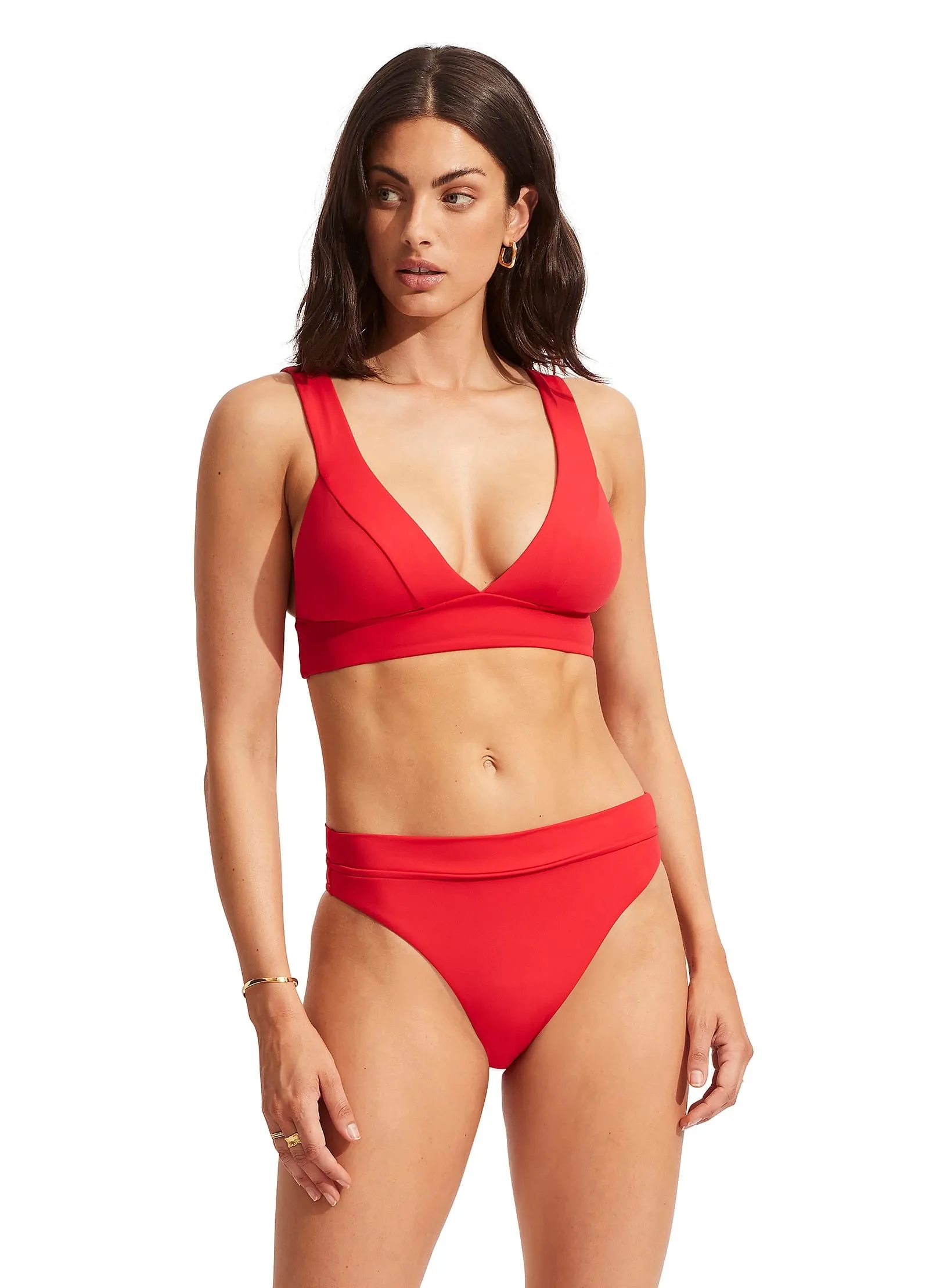 Seafolly Collective High Rise Pant - Chilli Red sold by Seafolly