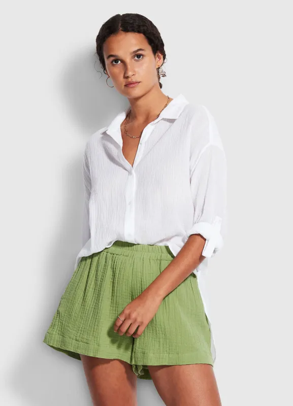 Double Cloth Short - Green Tea sold by Seafolly