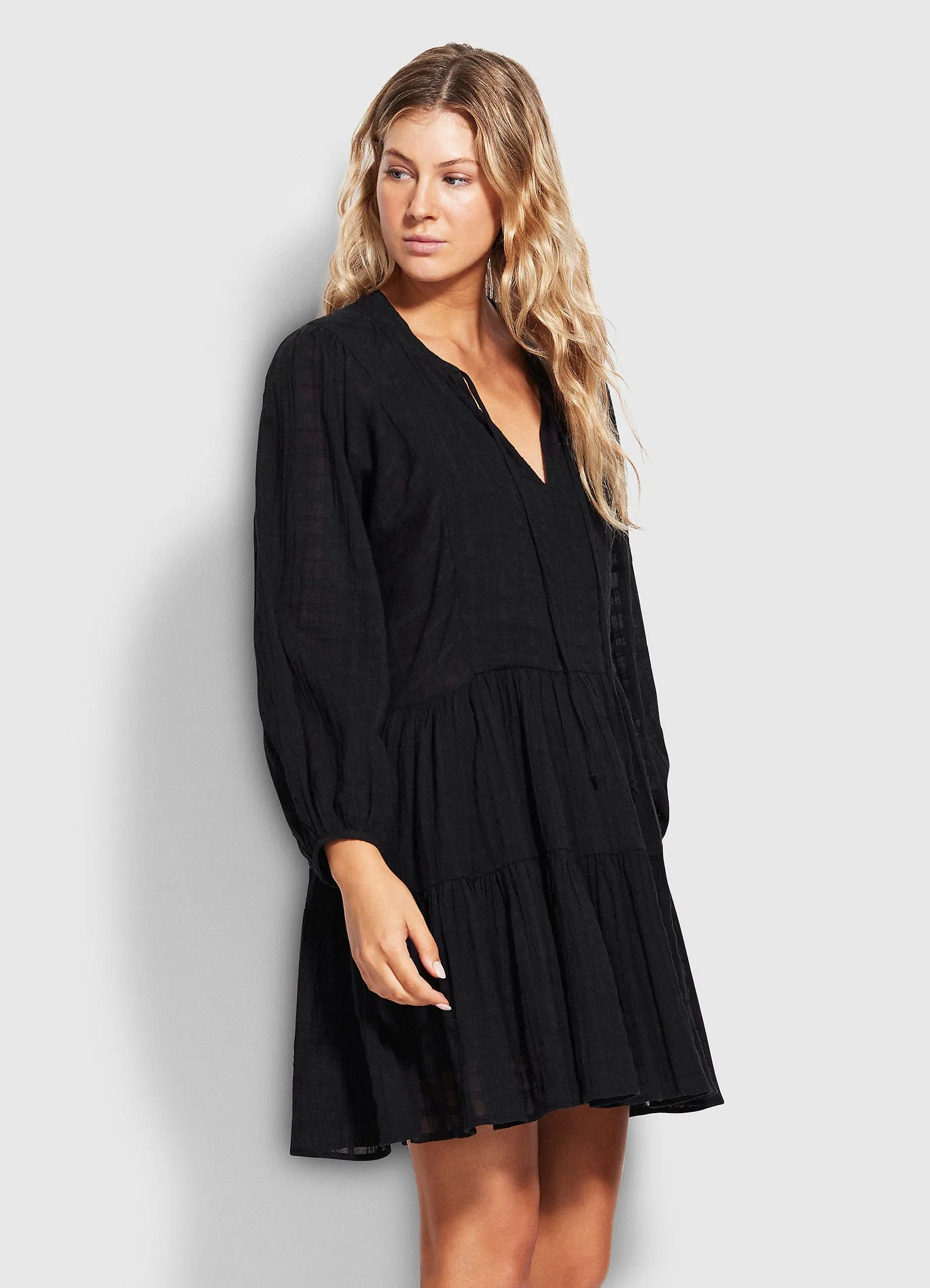 Drifter Tiered Dress - Black sold by Seafolly product image thumbnail 3
