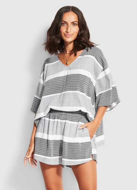 Jacquard Short - Black sold by Seafolly