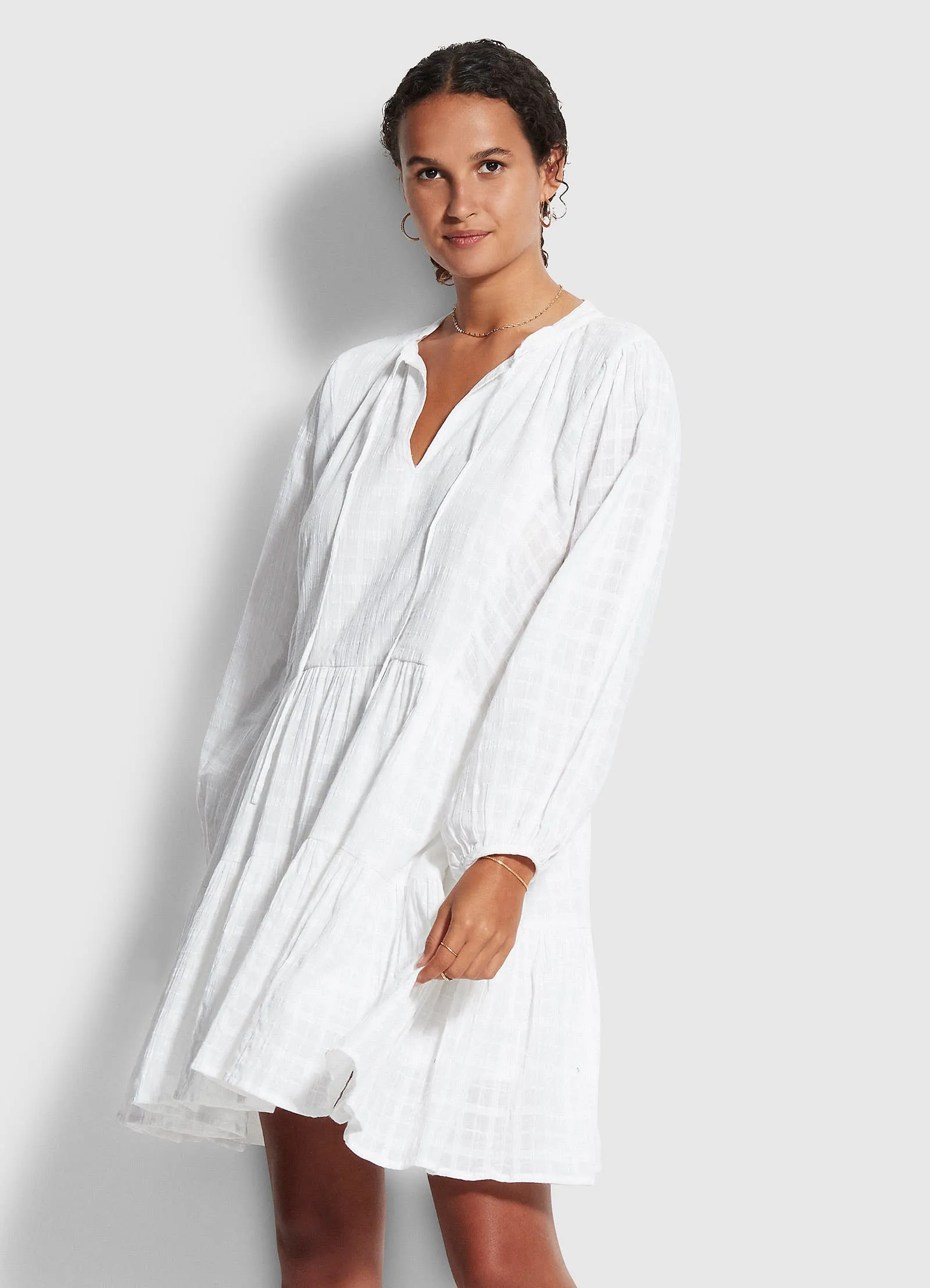 Drifter Tiered Dress - White sold by Seafolly