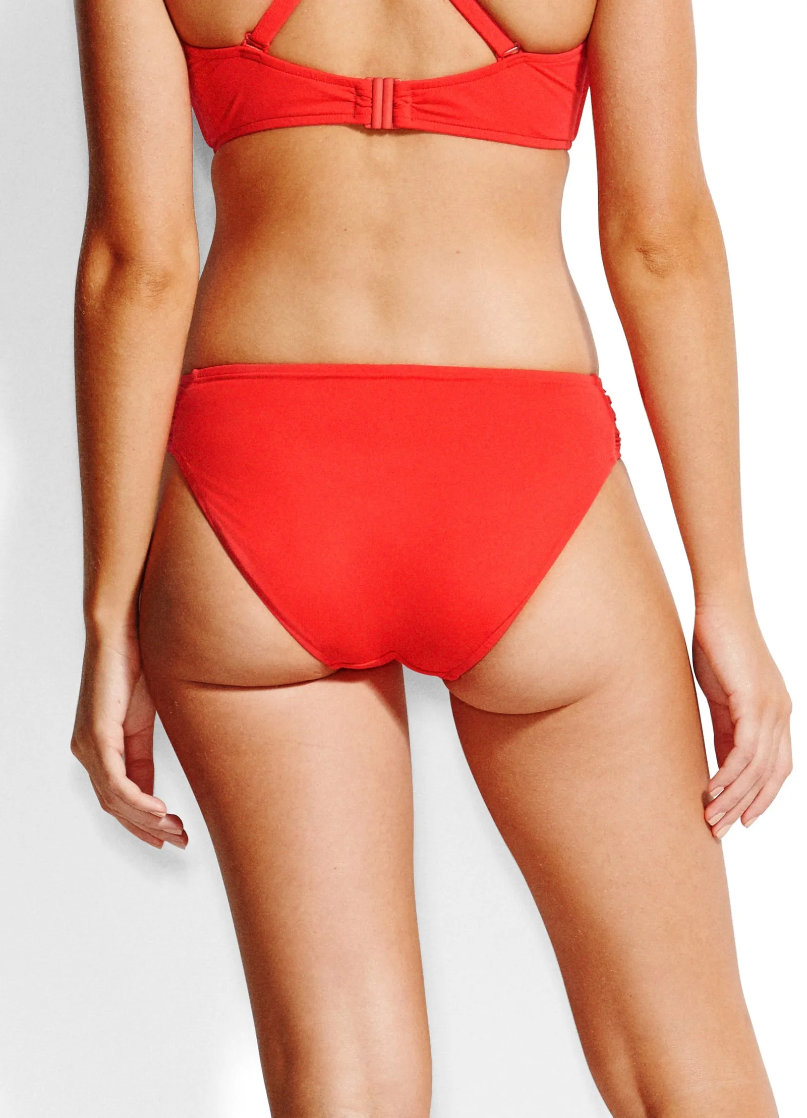 Seafolly Ruched Side Retro Bikini Pant - Chilli sold by Seafolly product image thumbnail 2