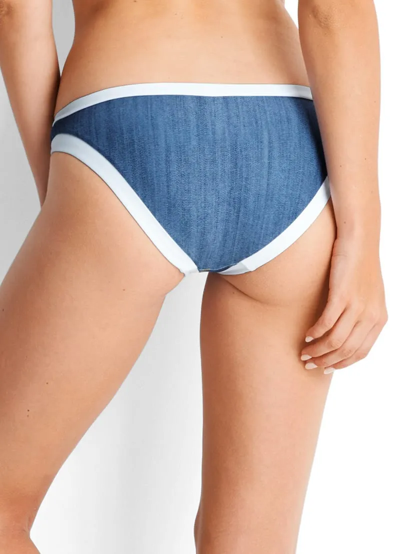 Block Party Hipster Bikini Pant - Denim sold by Seafolly product image thumbnail 2