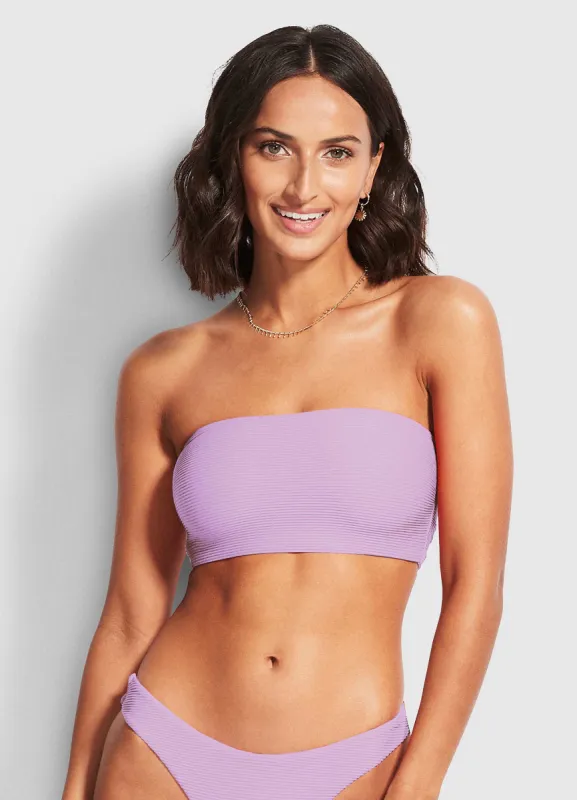 Essentials Tube Top - Lilac sold by Seafolly