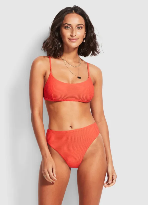 Essentials High Rise Pant - Sugar Coral sold by Seafolly