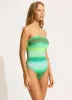 Spectrum DD Bandeau One Piece - Jade sold by Seafolly