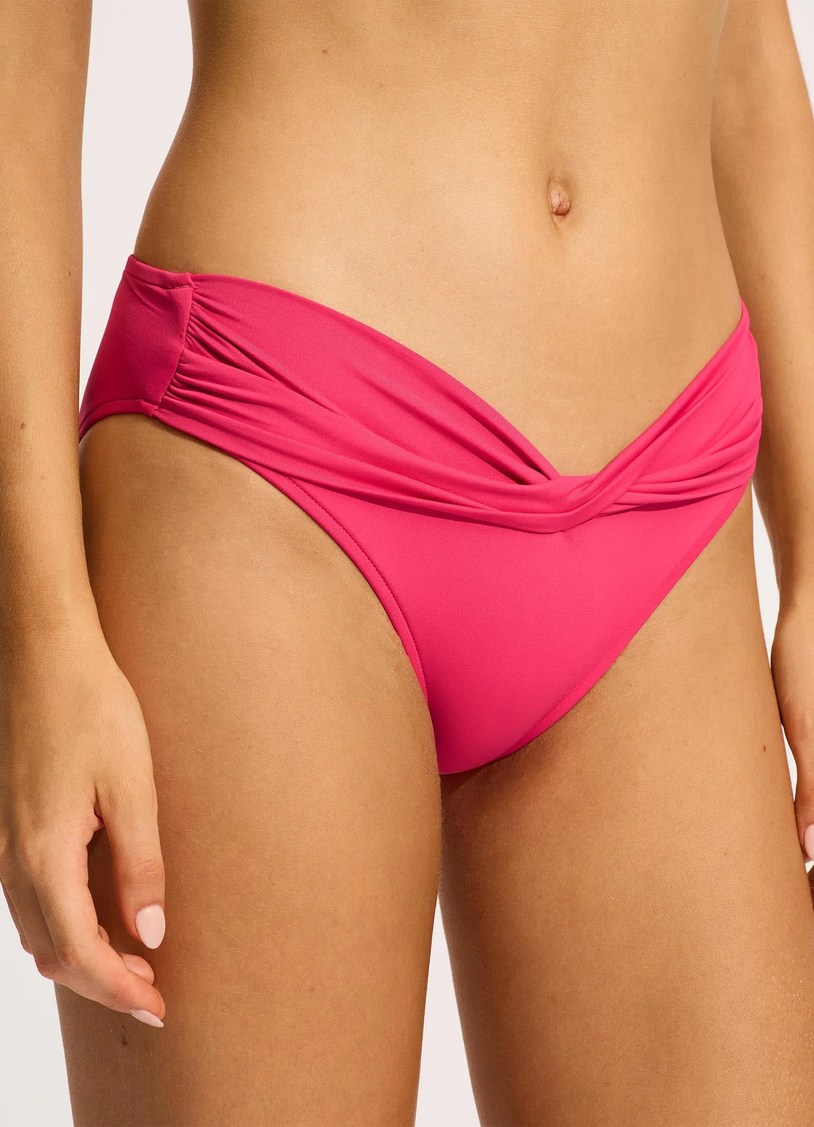 Seafolly Collective Twist Band Hipster - Raspberry sold by Seafolly product image thumbnail 5