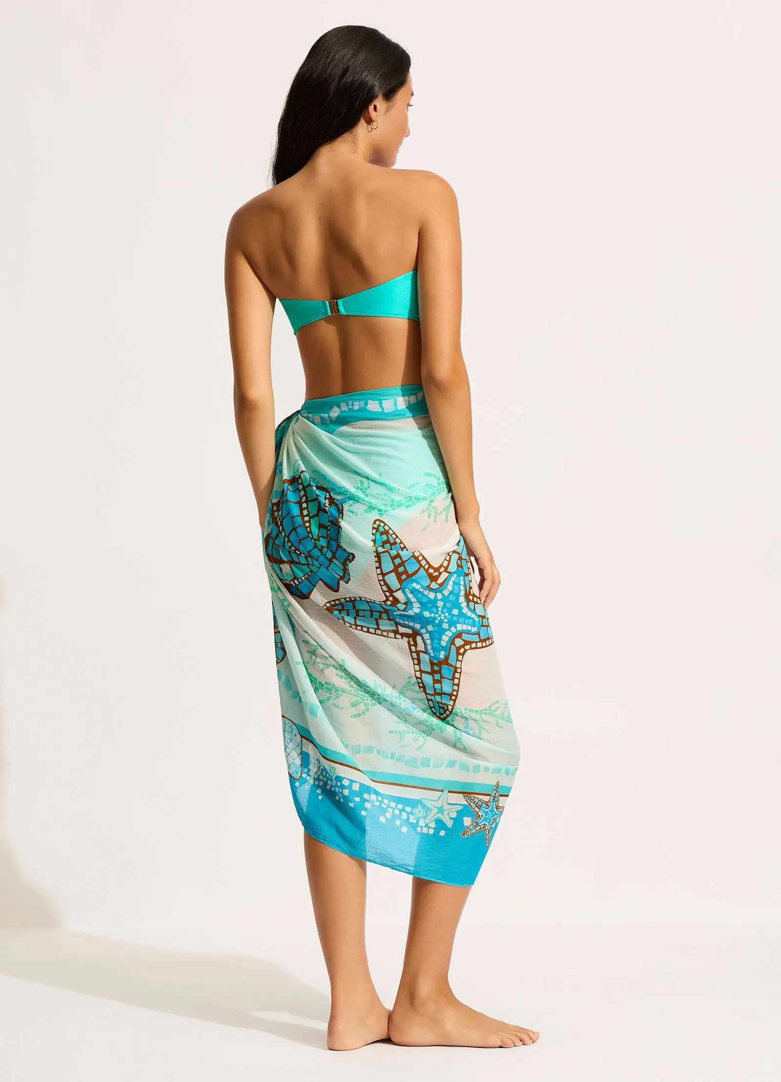 La Mer Sarong - Aquatic Blue sold by Seafolly product image thumbnail 3
