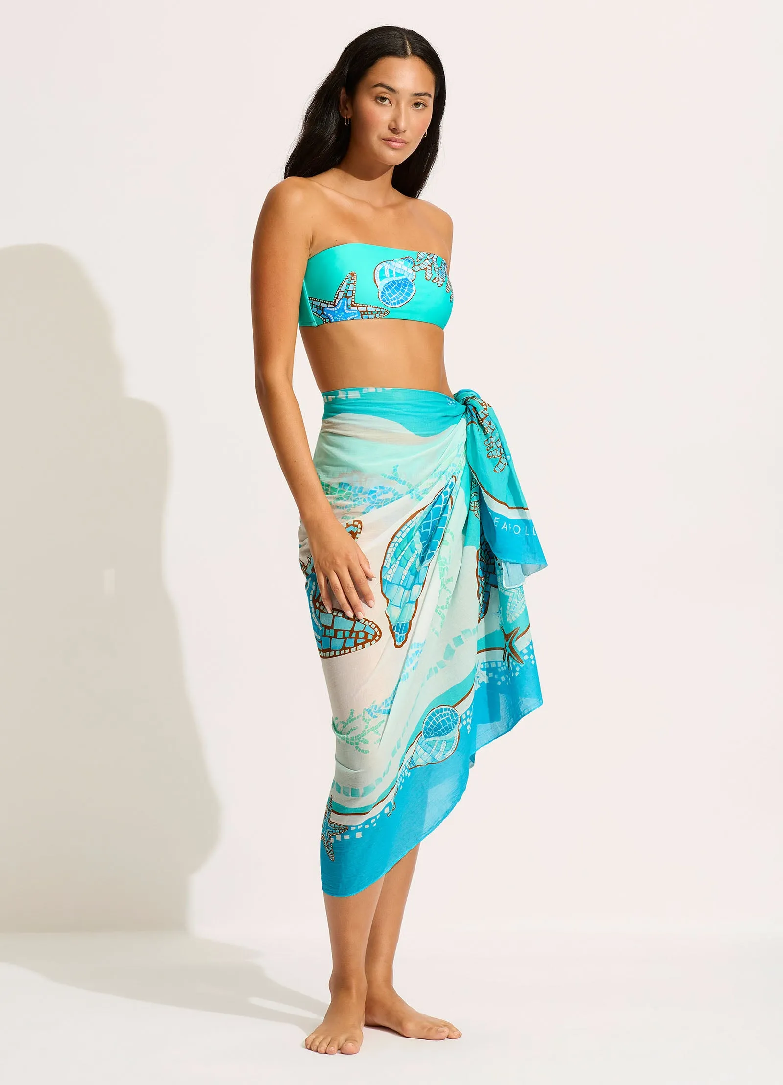 La Mer Sarong - Aquatic Blue sold by Seafolly product image thumbnail 2