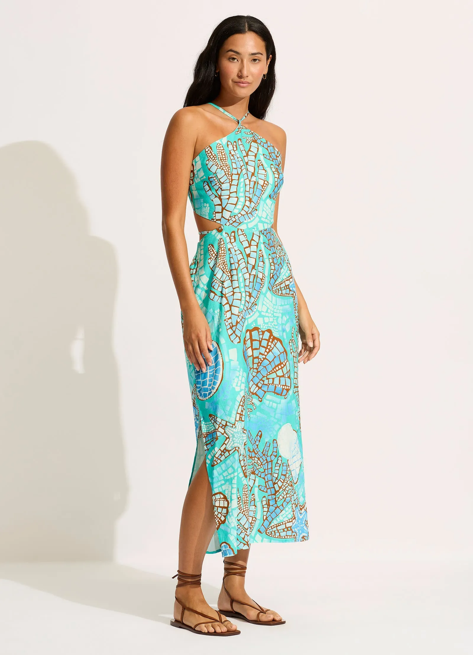 La Mer Cut Out Maxi Dress - Aquatic Blue sold by Seafolly product image thumbnail 2