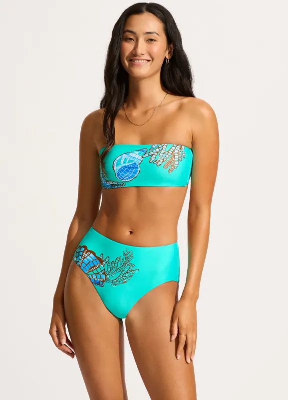 La Mer Bandeau Bikini Top - Aquatic Blue sold by Seafolly