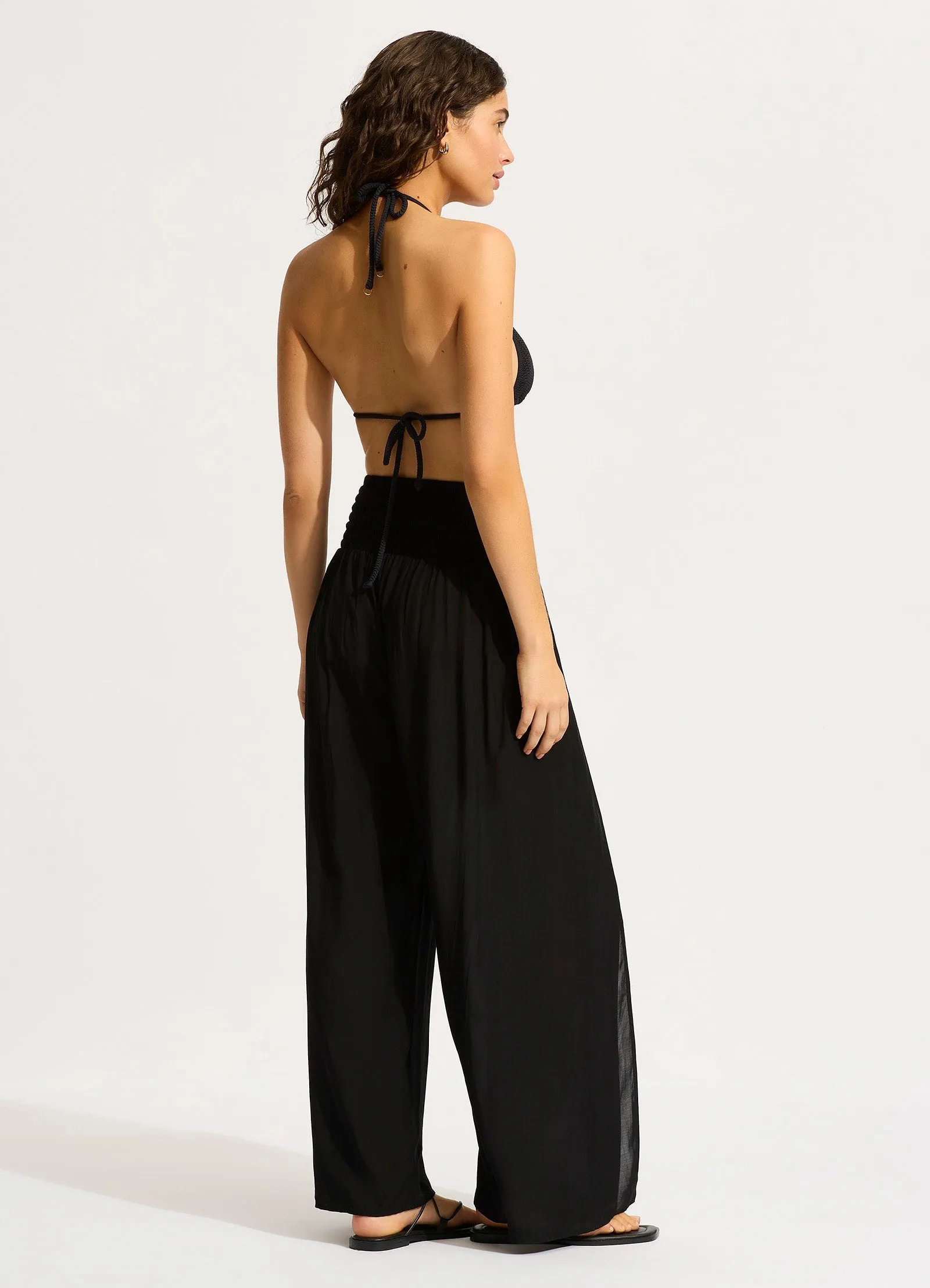 Shirred Waist Wrap Pant - Black sold by Seafolly product image thumbnail 4