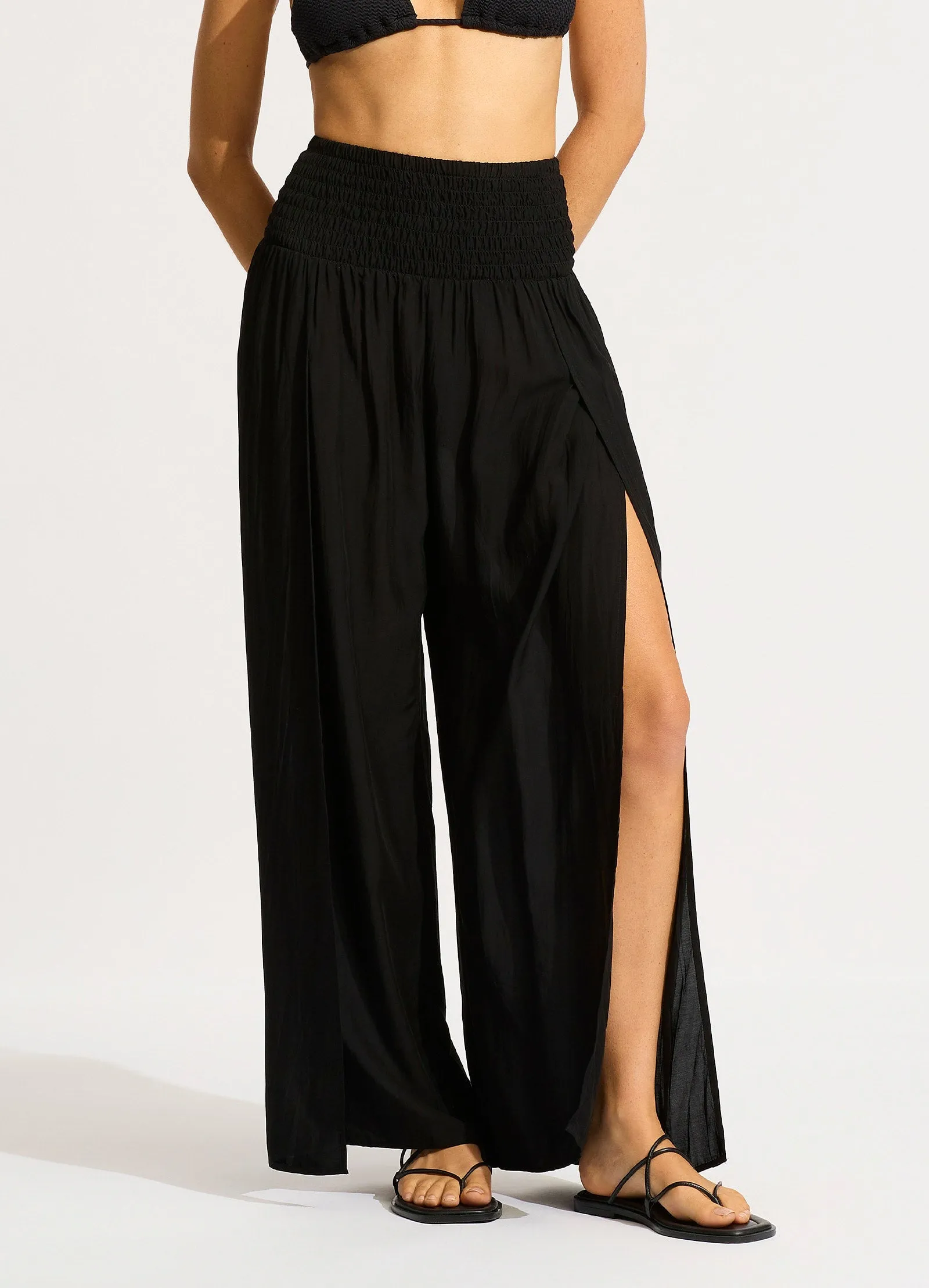 Shirred Waist Wrap Pant - Black sold by Seafolly product image thumbnail 2