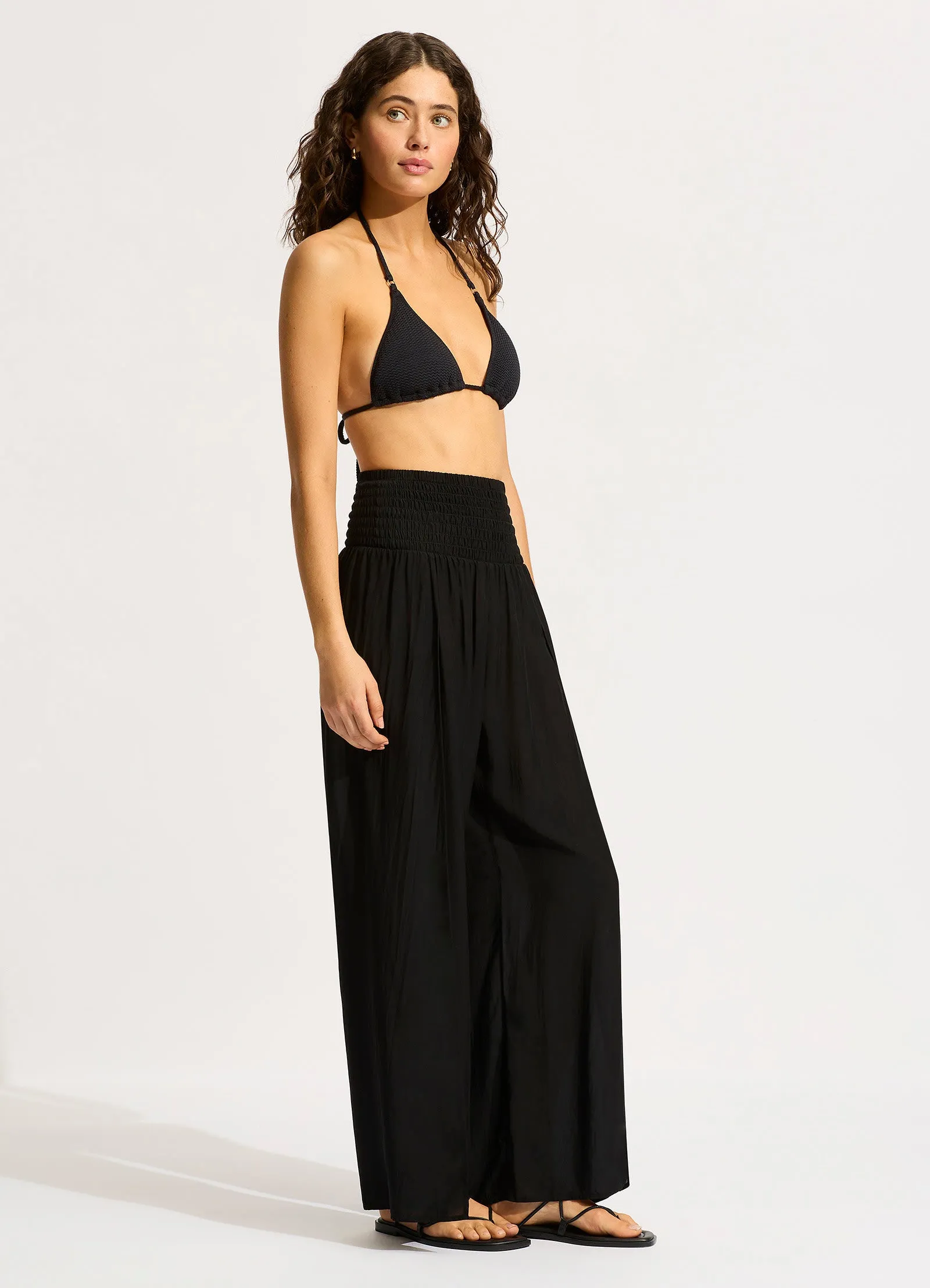 Shirred Waist Wrap Pant - Black sold by Seafolly product image thumbnail 3