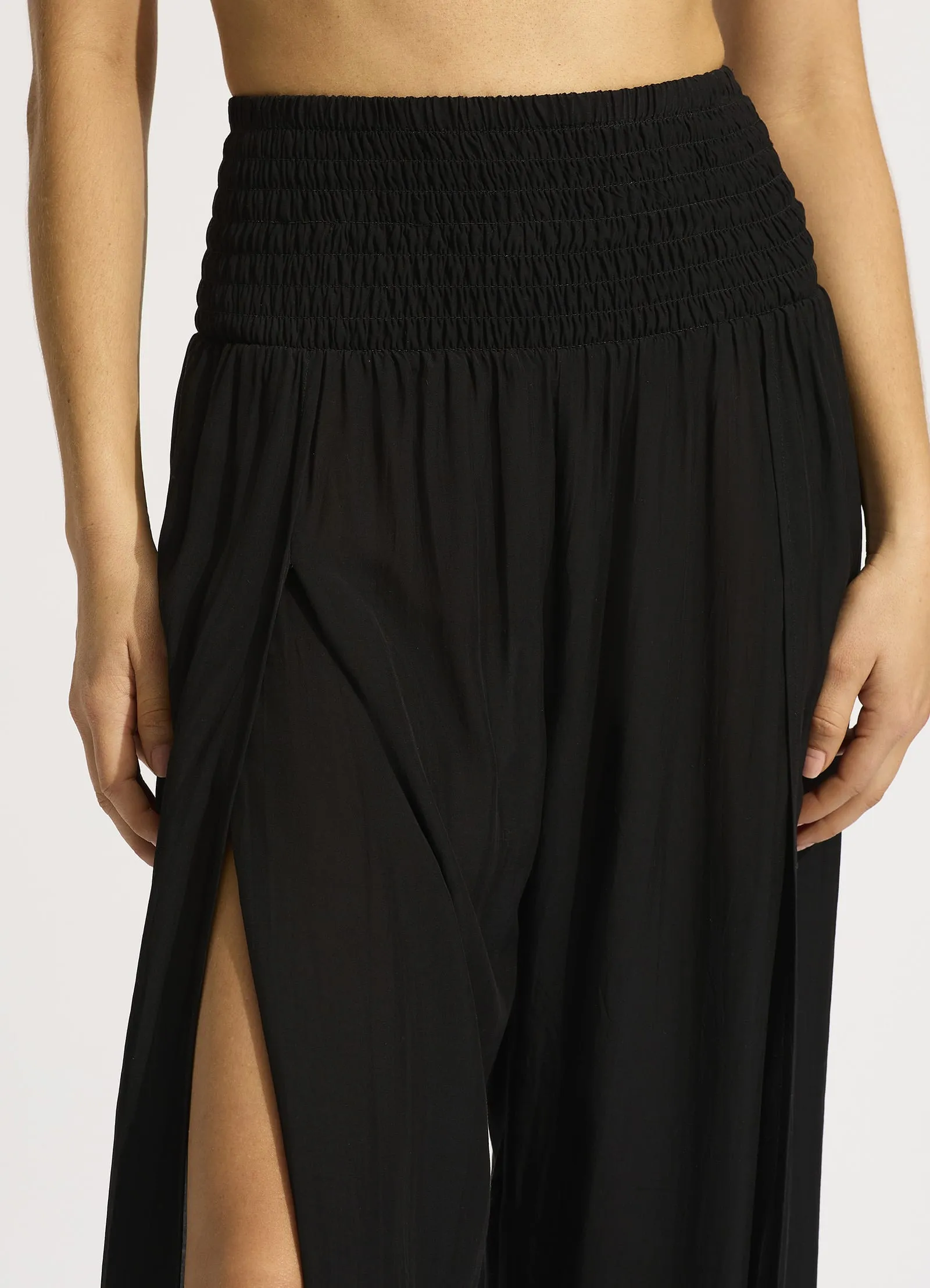 Shirred Waist Wrap Pant - Black sold by Seafolly product image thumbnail 5