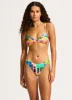 Cuba High Cut Bikini Bottom - Turquoise sold by Seafolly