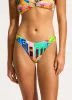 Cuba High Cut Bikini Bottom - Turquoise sold by Seafolly