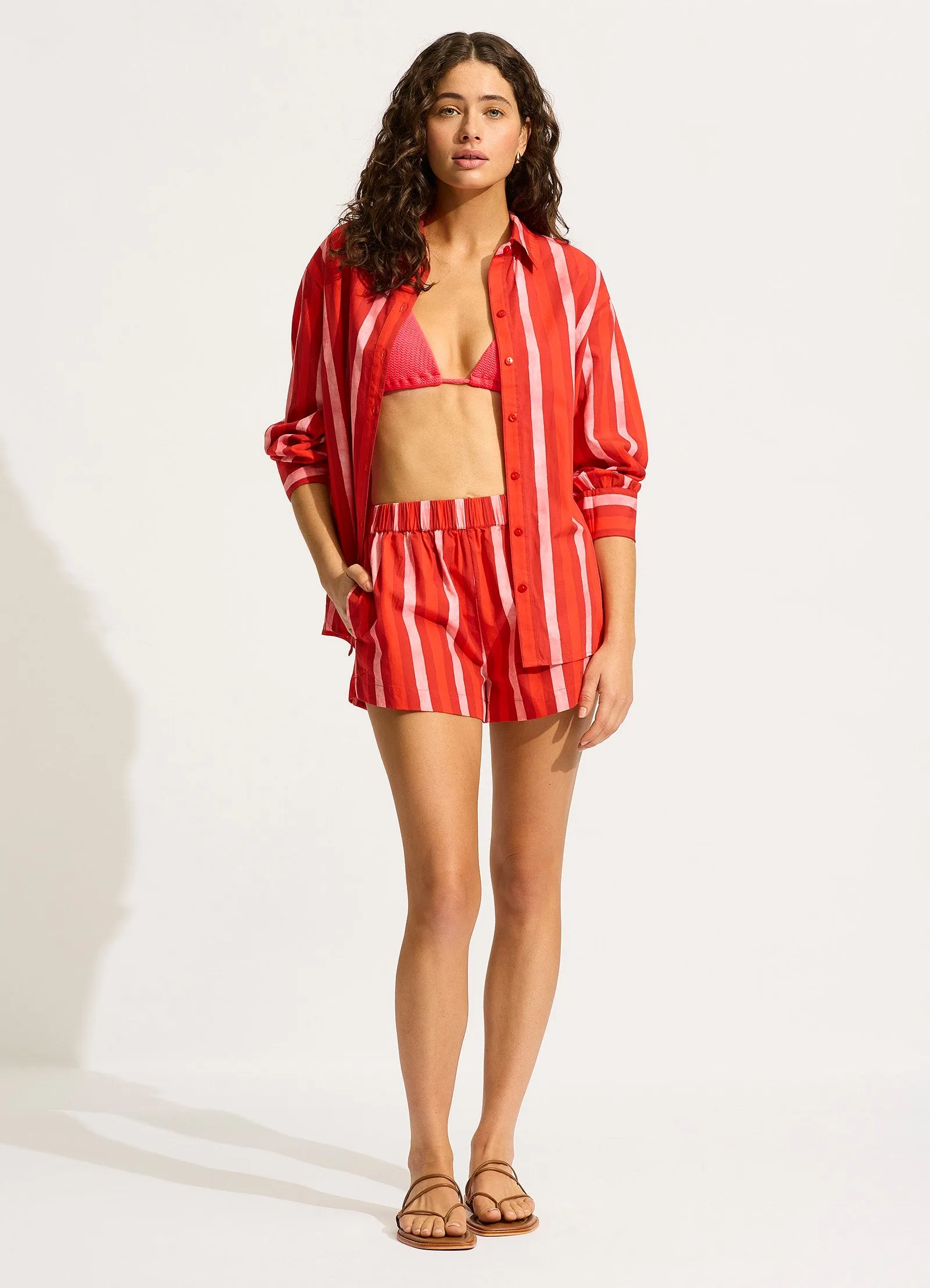 Cropped Short - Flame sold by Seafolly