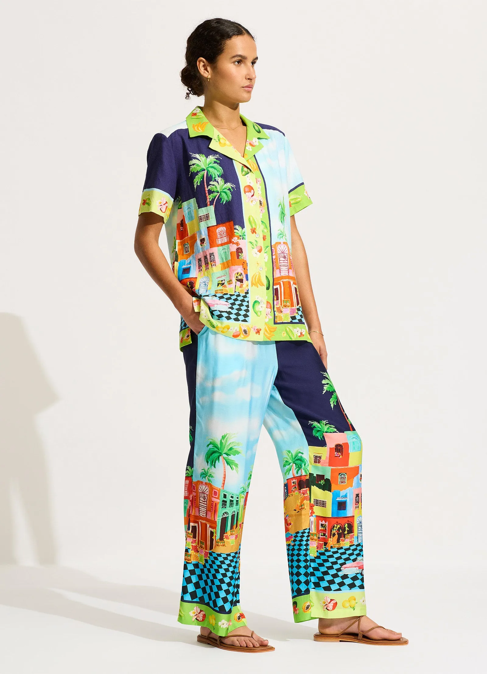 Cuba Pant - Turquoise sold by Seafolly product image thumbnail 3